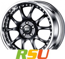 RH Alurad RMK Dynamik schwarz mit Edelstahlhorn 8.5x19" ET62 LK5 112 ML 158 A... RH Alurad RMK Dynamik schwarz mit Edelstahlhorn 8.5x19" ET62 LK5 112 ML 158 A...
