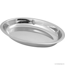 19cm Stainless Steel Oval Bowl | S/S Serving Dish | Durable Kitchen Tableware