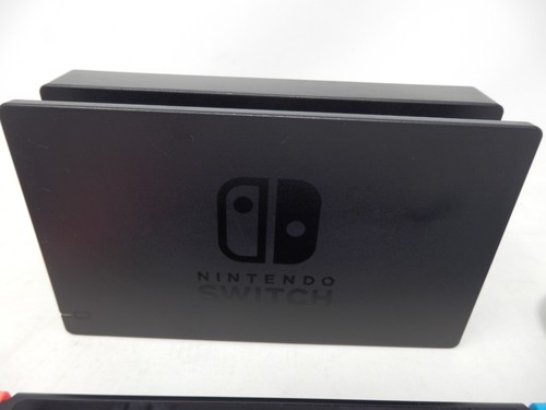 Nintendo Switch Neon Blau Neon Rot Joy-Cons Modell HAC-001 mit Dock Ladegriff - Bild 3 von 11