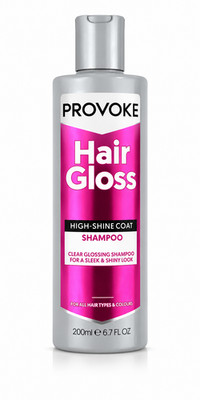 Provoke Hair Gloss High Shine Coat Shampoo Clear Glossing 200ml All Hair