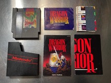 Dragon Warrior Nintendo NES Video Game Case Manual Maps Poster Complete Used