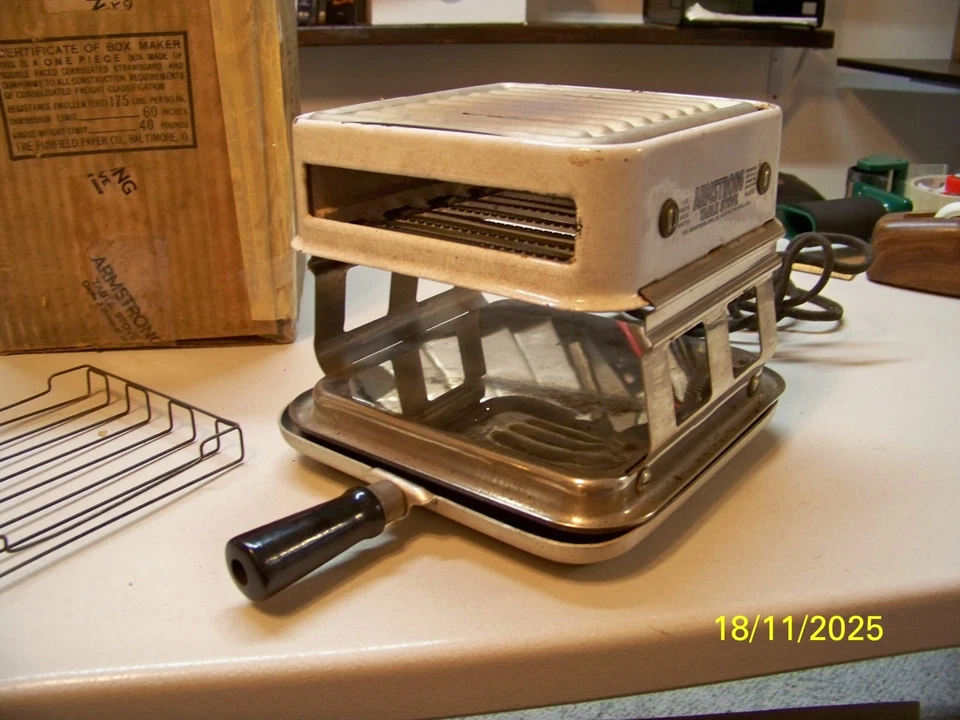 Vtg Armstrong table stove - Image 2 of 4