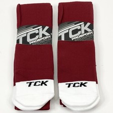 TCK ProSport Performance Tube Socks Cardinal 2 New Pair Size Medium