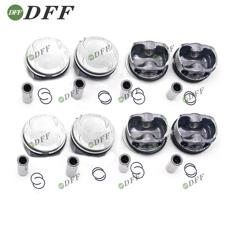 8x Pistons & Rings Set STD 9.3:1 For Audi RS6 C7 RS7 S8 4.0 TFSI CTF CWU CRD DDT - Image 3 of 4