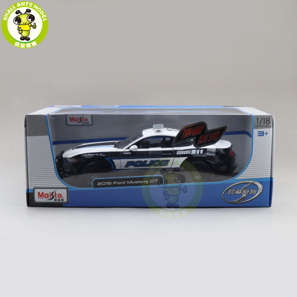 1/18 2015 Ford Mustang GT Police Car 911 Maisto 31397