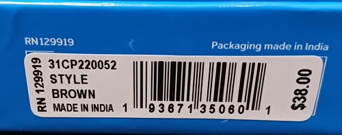 Columbia braune Leder-Geldbörse mit Doppelfaltung und Logo 4,5 x 3,5 Zoll neu im Karton - Bild 5 von 5