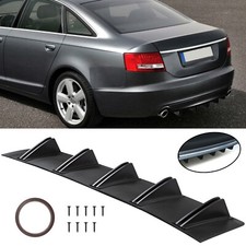 Matte Rear Bumper Diffuser Splitter Spoiler 10 Fins For Audi A3 A4 A5 A6 A7 A8 Matte Rear Bumper Diffuser Splitter Spoiler 10 Fins For Audi A3 A4 A5 A6 A7 A8