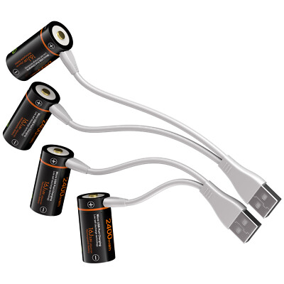 Batteria 16340 RCR 123 ICR Batteria Ricaricabile Agli Ioni Di Lio Da 2800 MAh 3,7 V Per Telecamera Di Sicurezza Arlo Caricabatterie - Foto 8