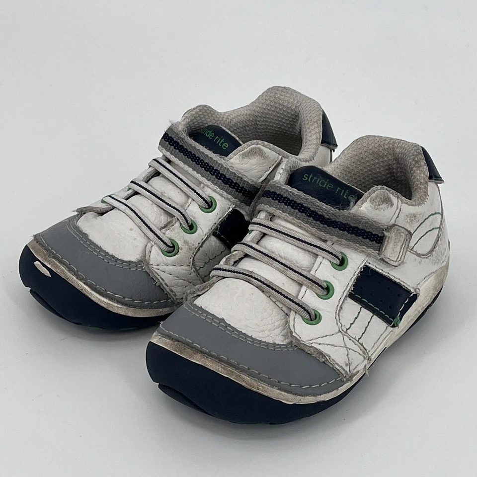 Zapatillas Stride Rite Infantil Niño Pequeño Niños Talla 6 M - SRT Smartie 6M - Cuero Foto 4 de 4