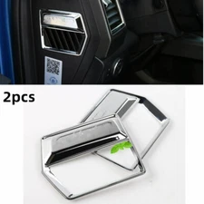 For F-150 ABS Chrome Dash Air Conditioner Outlet Vent Trim for 2015-20 Ford F150