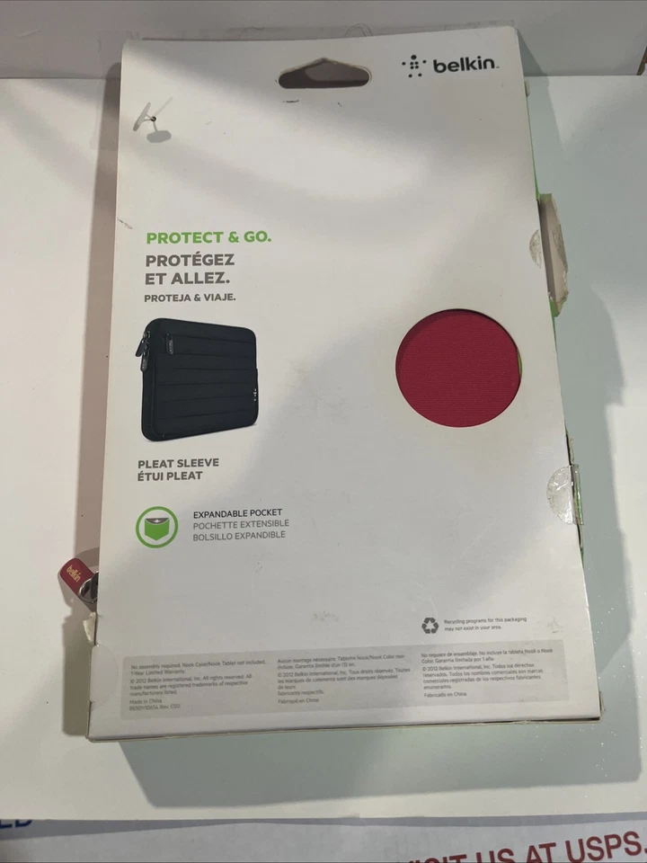 BELKIN PLEAT SLEEVE - Fits Up To 8" - Kindle Fire Nook Color, ipad mini & More - Image 2 of 2