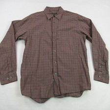 Eddie Bauer Shirt Mens Medium Long Sleeve Cotton Button Up Pocket