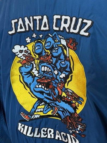 Santa Cruz x Killer Acid Bomber Jacket Full Zip Embroidered RARE Out Of Stock L - Picture 6 of 11
