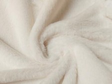 LUXURY Short Plush Super Soft Faux Fur Fabric Material ECRU