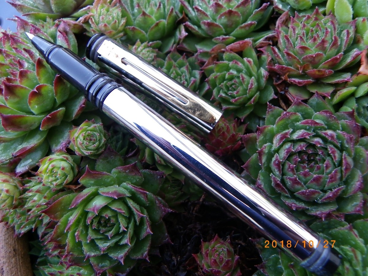 Stylo Roller Waterman Forum Astria Vintage Argenté - Neuf De Stock, Recharge Incluse