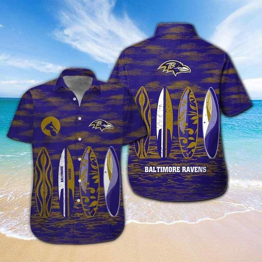 Baltimore Ravens Short Sleeve Hawaiian Shirt