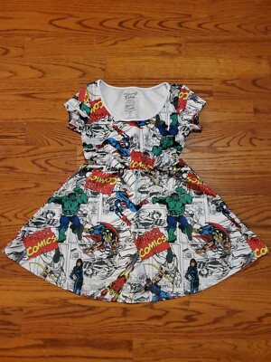 [Marvel Comics] Teen Girl's Multi Color Dress Size S