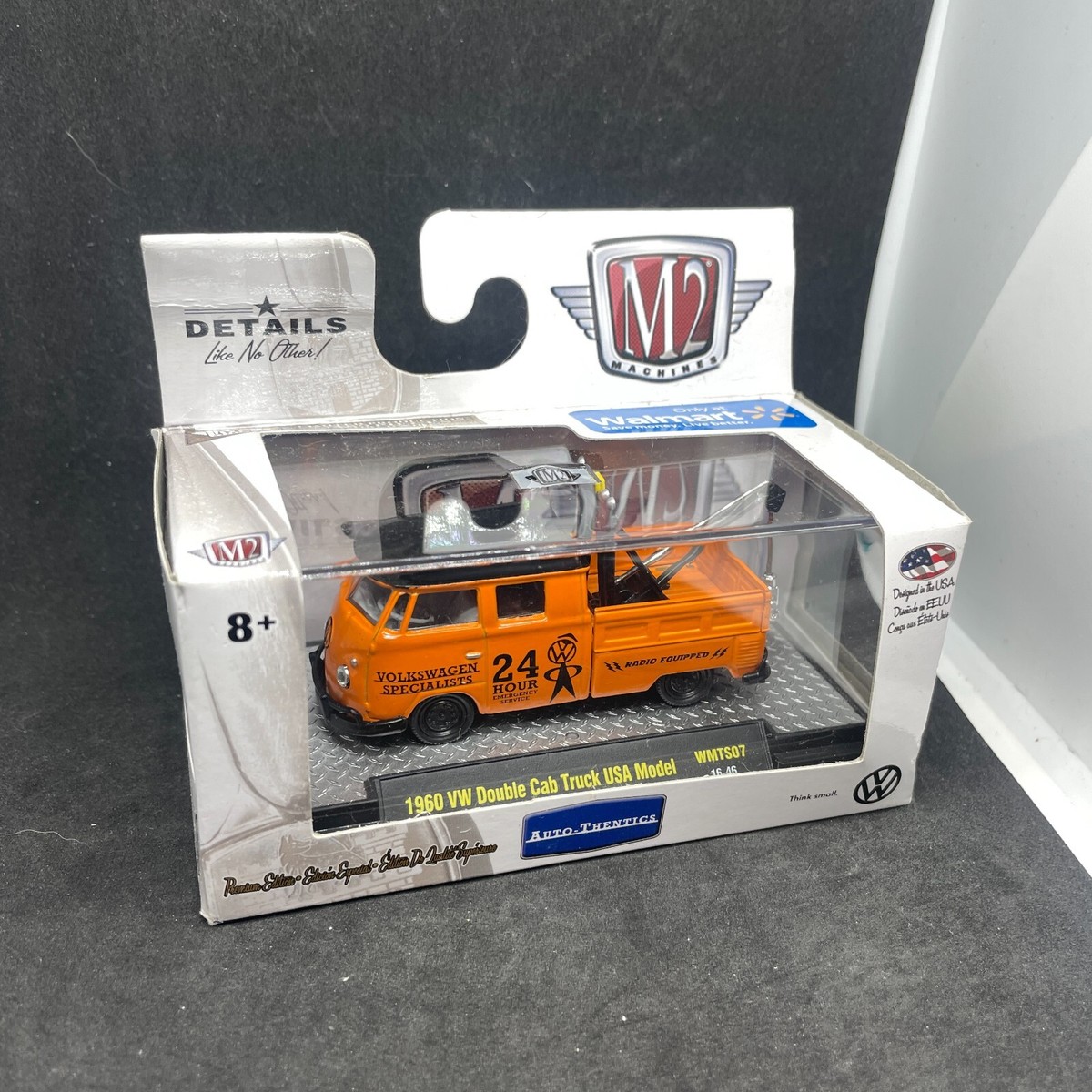 M2 Machines Diecast 1960 VW Double Cab Tow Truck Orange Black | eBay