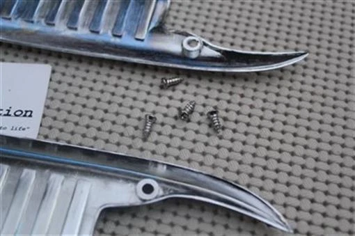 61-64 Impala Chevy Biscayne Bel Air Chrome Door Handle Scratch Guards Pair New - Image 2 of 3