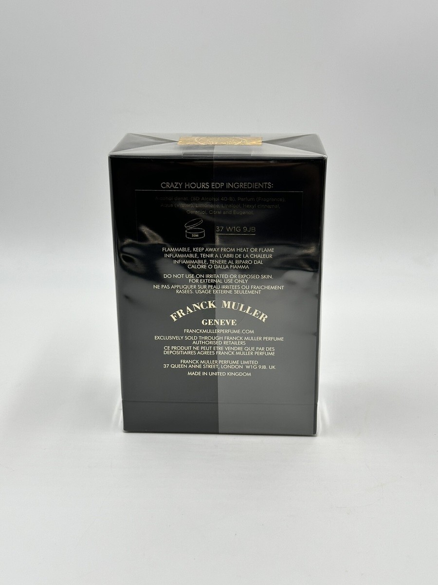 Frank Muller Crazy Hours 75ml Parfum EDP New in Box 100% Authentic