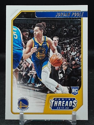 JORDAN POOLE 2019-20 THREADS ROOKIE WARRIORS MICHIGAN WOLVERINES T#
