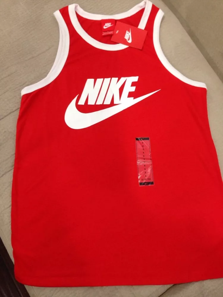 NEW🔥 Nike Ace Logo Red Tank Top Unwashed The Rock Pain Gain Movie Size Small | eBay