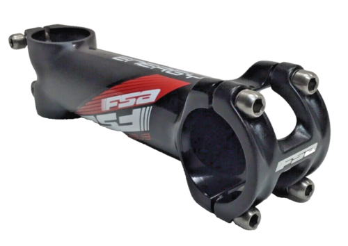 FSA Energy Alloy Road-MTB Stem 31.8mm Clamp +/- 6° 1-1/8" Steer 130mm Black Red - Picture 4 of 6