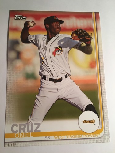2019 Topps Pro Debut Jumbo 5x7 Oneil Cruz Power 81 06/49