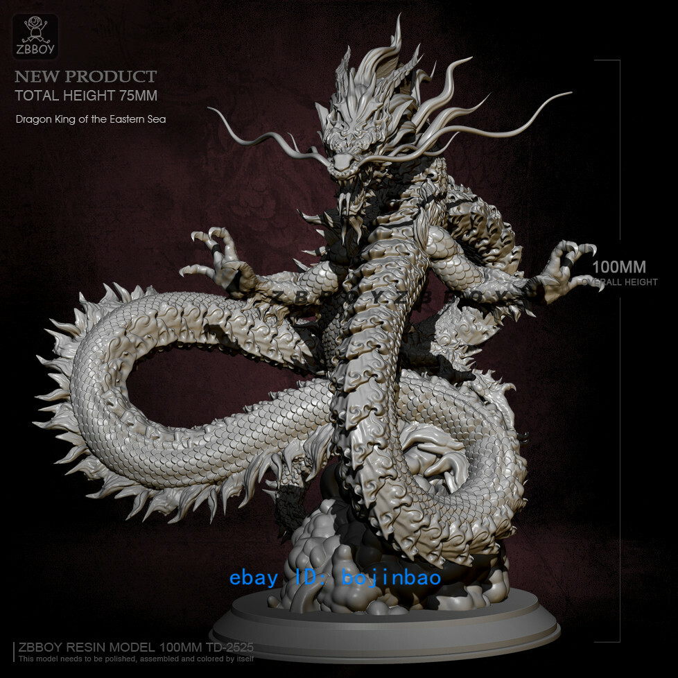 Eastern Sea Dragon King Resin Model Kits Unpainted Unassembled