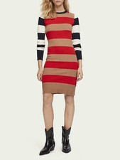 Scoth & Soda Striped Knit sweater Dress sz medium