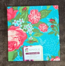 Creative Cuts Single Fat Quarter 100% Cotton 18" X 21" Flowers PC546A