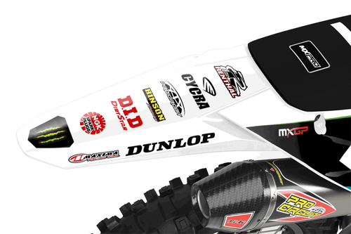 Se adapta a Kawasaki KX450F (2024-2025) y KX250F (2025) kit gráfico calcomanías kxf kx - Imagen 4 de 6
