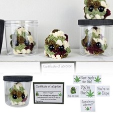 Adopt a Weed Nugget Plushie, Little Weed Nugget Plushie with Cards ET