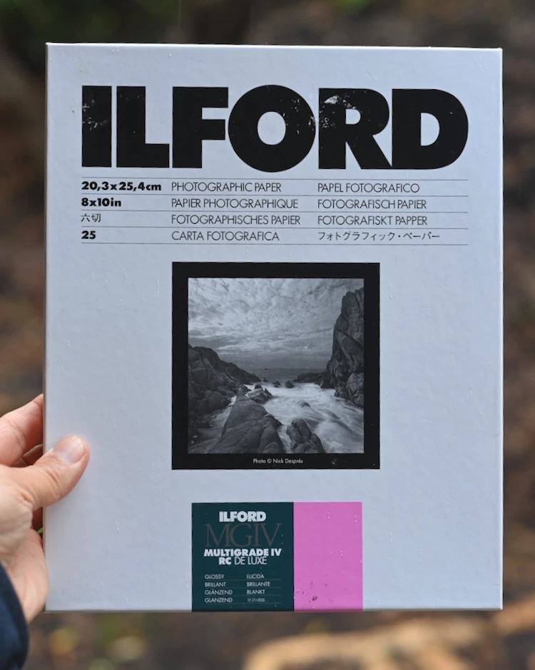 Papier Photo ILFORD MGIV Multigrade IV FB Brillant – 8x10 Pouces, 73 Feuilles