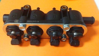 LANDI RENZO 4 INJECTOR KIT - BLACK CAP - LPG - EURO 4 - BOSCH ATTACK - NEW 