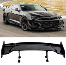 57" GT Glossy Black Racing Rear Trunk Spoiler Wing for Chevy Camaro ZL1 1LE SS