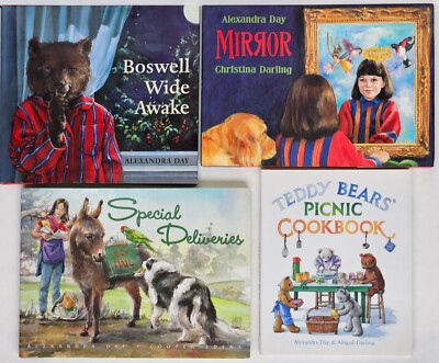 4 SIGNED Brand NEW-Boswell-Mirror-Special Deliveries-Picnic by Alexandra Day