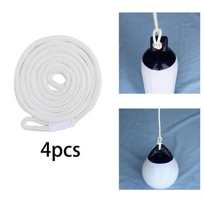 4x Marine Boat  Line Double Braid 2M für Sportboot Dock Fischerboot
