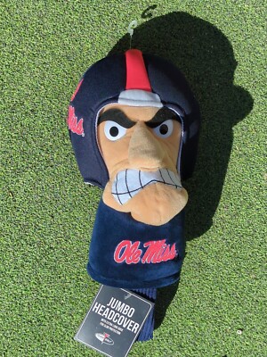 Ole Miss Mascot NCAA Jumbo Headcover Team Golf Extra Long Sock