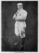 JAMES JIMMY COLLINS BASEBALL CARD *2X3 FRIDGE MAGNET* BOSTON RED SOX THIRD BASE