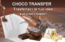 CHOCOTRANSFER FORMATO A3 CHOCO TRANSFER FOGLI TRASFERIBILI ALIMENTARE STAMPANTE