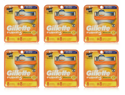 Gillette Fusion5 Power Razor Blade Refills, 48 Cartridges BNIB