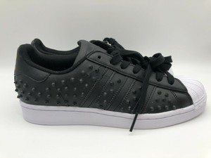 新品23cm US6 adidas SUPERSTAR W STUDS アディダス スーパースター スタッズ ブラック ゴールド BLACK GOLD  FV3398