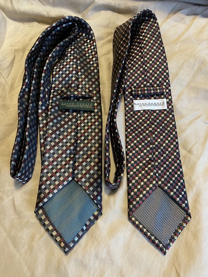 Lote de 2 corbatas Harve’ Bernard de Bernard Boltzmann  Foto 4 de 4