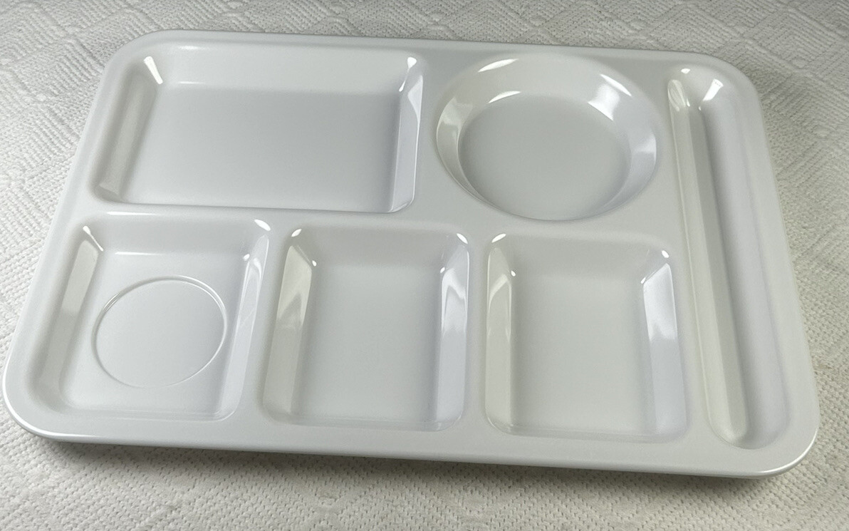 2 White Vintage Texas Ware 146 Divided Lunch Dinner Trays Cafeteria 2-white-vintage-texas-ware-146-divided-lunch-dinner-trays-cafeteria