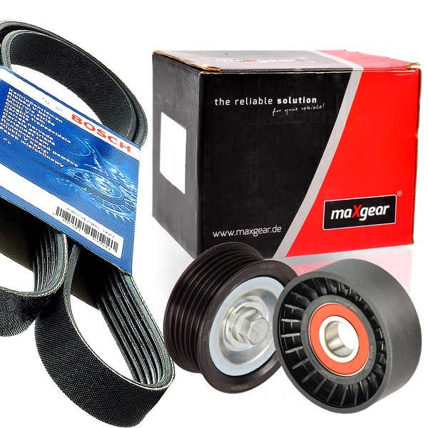 Bosch 6PK1340 Keilrippenriemen + Rolle FüR Fiat Alfa Romeo Jeep Suzuki 1.6-image