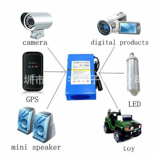 DC 5V 12V 24V Portable Lithium Rechargeable Battery Pack Charger Power Bank Bike - Picture 9 of 17