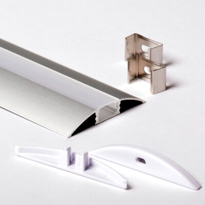 2M 5309 Profil Tangente Aluminium 2M Für Streifen Strip LED Leiste Starr 2M
