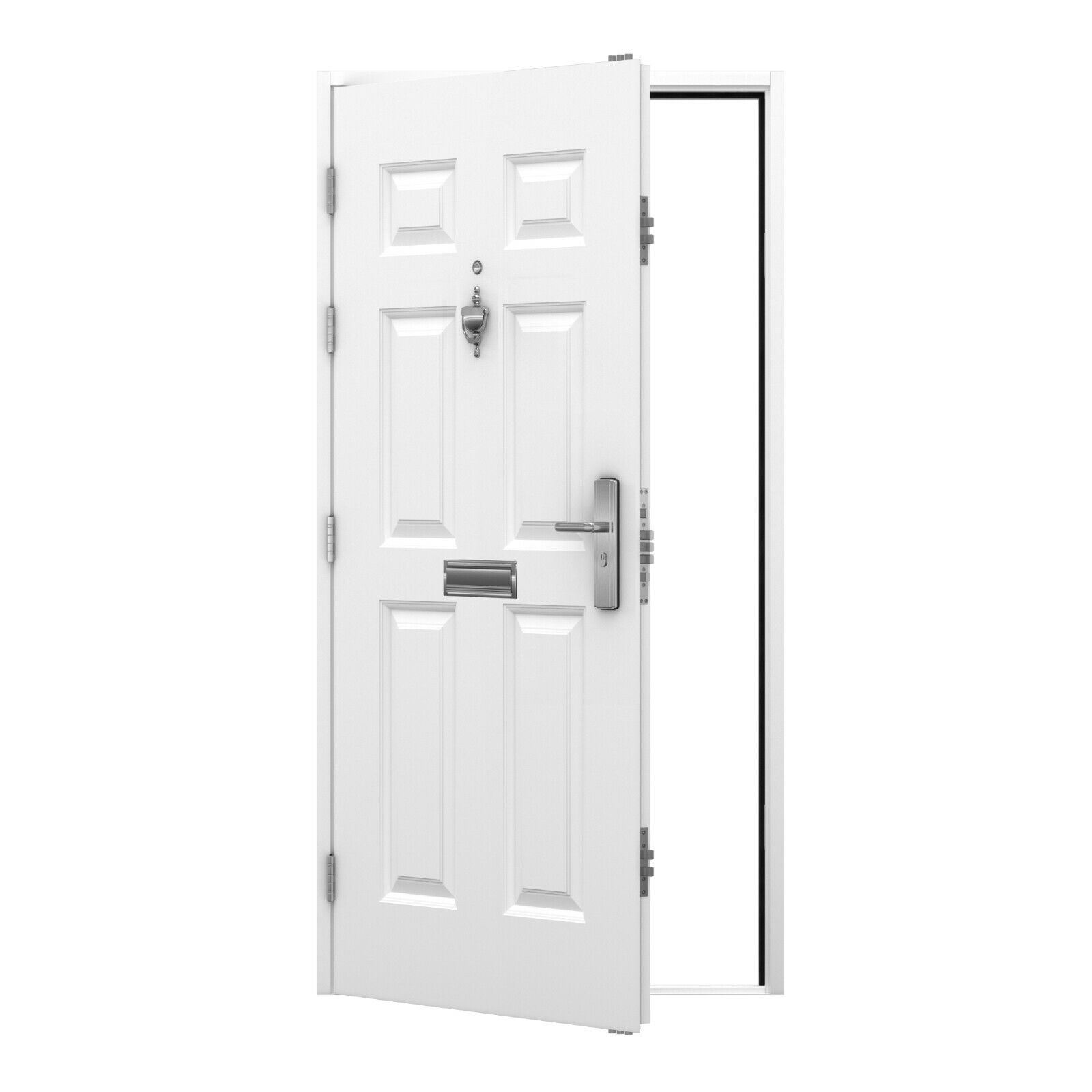 High Security Front Doors Residential Style 6 Panel Front