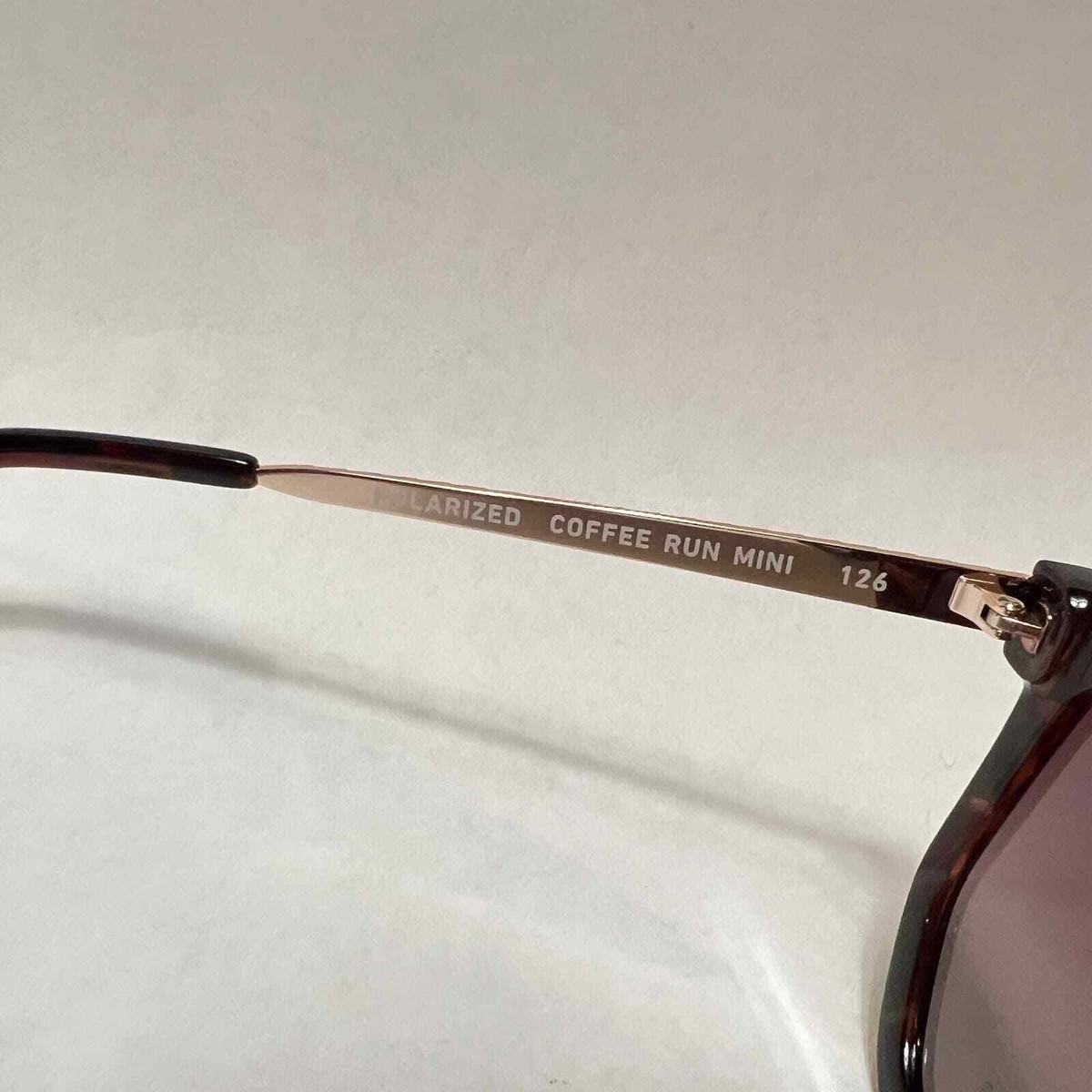 New Quay Australia Coffee Run Mini Sunglasses Polarized Tort 
